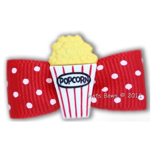 Movie Night Dog Hair Bow - Posh Puppy Boutique