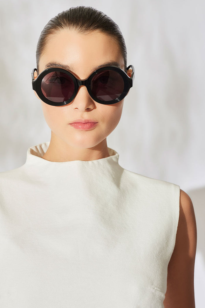 Nami Acetate Round Sunglasses