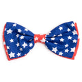 Navy/Red Stars Bow Tie - Posh Puppy Boutique