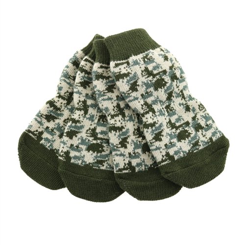 Non - Skid Dog Socks - Green Camo - Posh Puppy Boutique