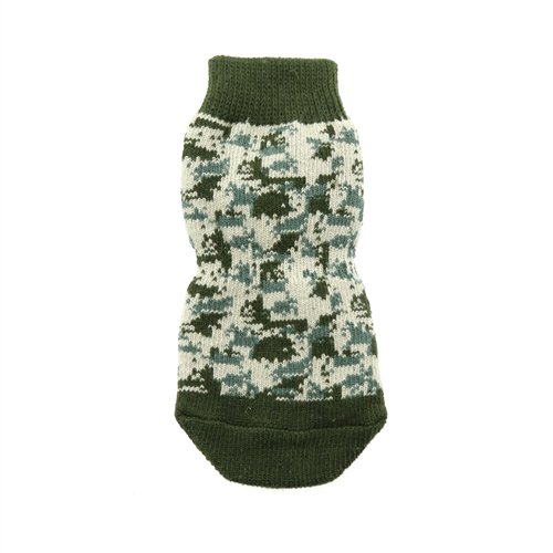 Non - Skid Dog Socks - Green Camo - Posh Puppy Boutique