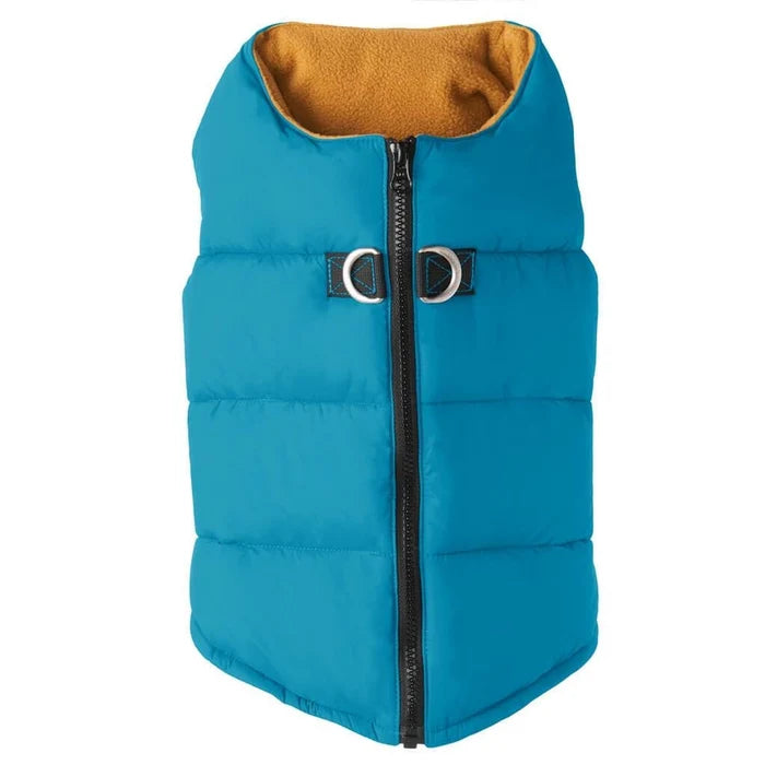 Padded Vest Solid in Turquoise