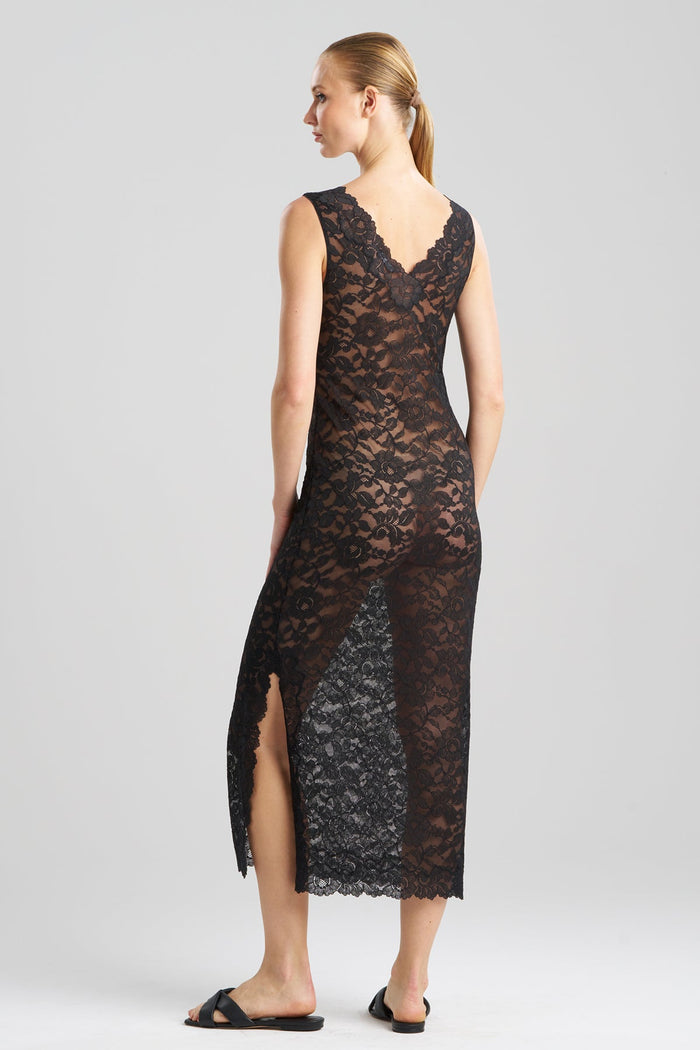 Peony Allover Lace V-Neck Slip Dress