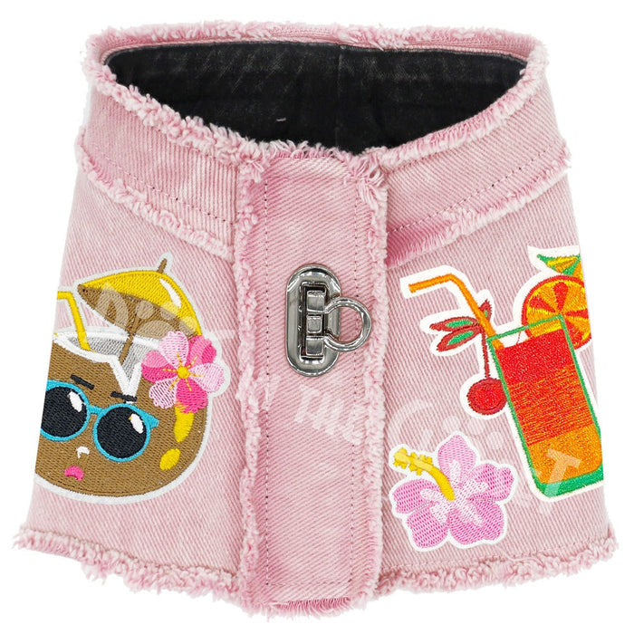 Pina Colada Denim Harness Vest in 3 Colors - Posh Puppy Boutique