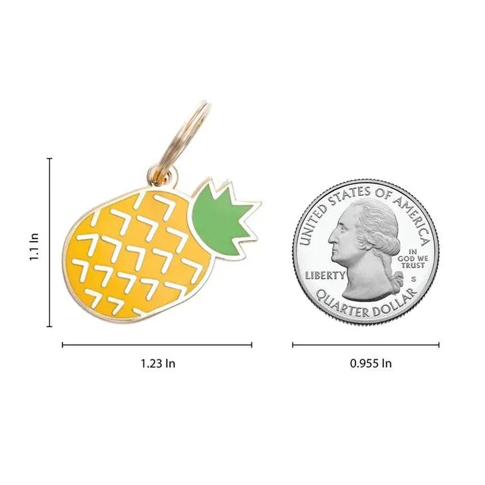 Pineapple Pet ID Tag - Posh Puppy Boutique