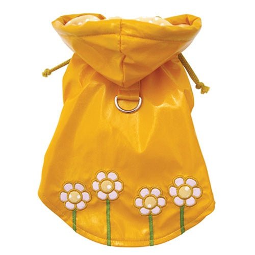 Polka Dots & Daisies Raincoat - Posh Puppy Boutique