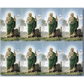 Prayer cards by bonella saint jude micro perforated used in funeral service operations, from lynch supply