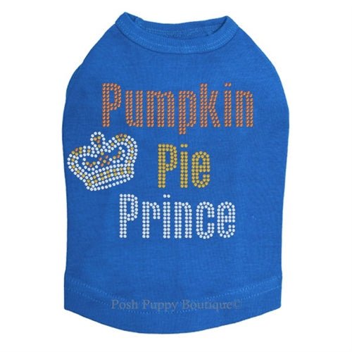 Pumpkin Pie Prince Rhinestone Tanks - Many Colors - Posh Puppy Boutique