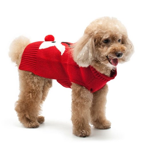 Red Nose Reindeer Sweater - Posh Puppy Boutique