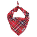 Red Plaid Tie Bandana - Posh Puppy Boutique