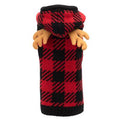 Red/Black Buffalo Moose Hoodie - Posh Puppy Boutique