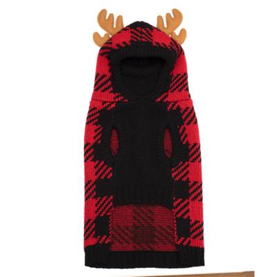 Red/Black Buffalo Moose Hoodie - Posh Puppy Boutique