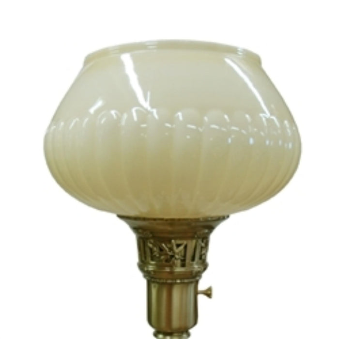 Replacement lamp shade no brass band used in funeral service operations, from lynch supply