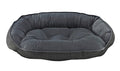 Reversible Microvelvet Crescent Bed - Storm - Posh Puppy Boutique