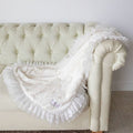 Romantic Dog Blanket in Ivory - Posh Puppy Boutique