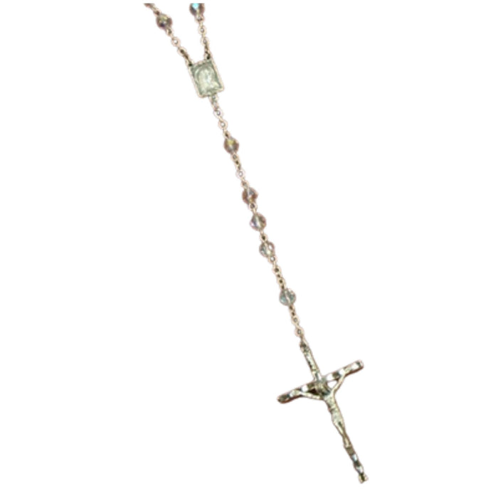 Rosary beads-aurora borealis crystal used in funeral service operations, from lynch supply