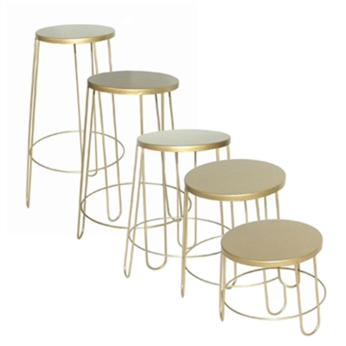 Round nesting basket stands used in funeral service operations, from lynch supply