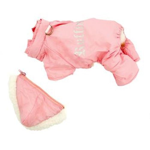 Ruffin It Dog Snow Suit Harness - Pink - Posh Puppy Boutique