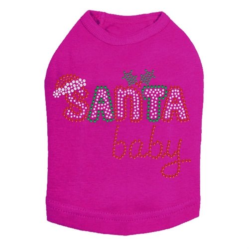Santa Baby #2 Rhinestone Tank - Many Colors - Posh Puppy Boutique
