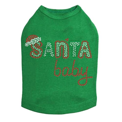 Santa Baby #2 Rhinestone Tank - Many Colors - Posh Puppy Boutique