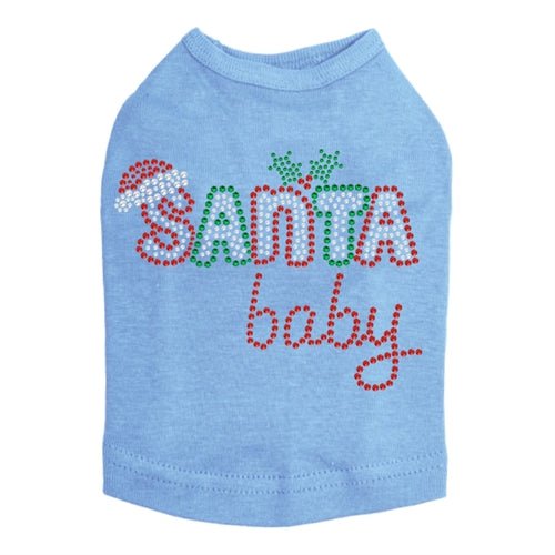 Santa Baby #2 Rhinestone Tank - Many Colors - Posh Puppy Boutique