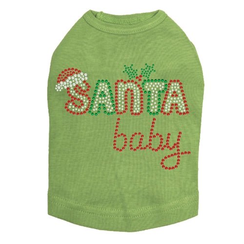 Santa Baby #2 Rhinestone Tank - Many Colors - Posh Puppy Boutique