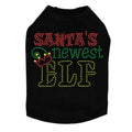 Santa's Newest Elf Rhinestone Tank - Many Colors - Posh Puppy Boutique