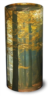 Scattering urn-autumn woods cremation supplies and equipment product