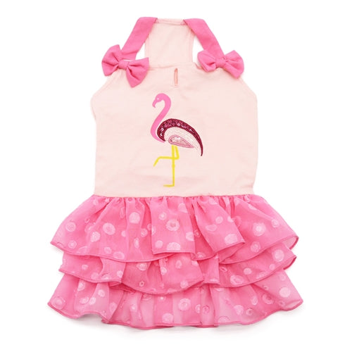Sequin Flamingo Dress - Posh Puppy Boutique