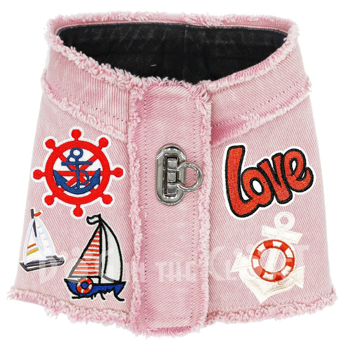 Ships Away Denim Harness Vest in 3 Colors - Posh Puppy Boutique