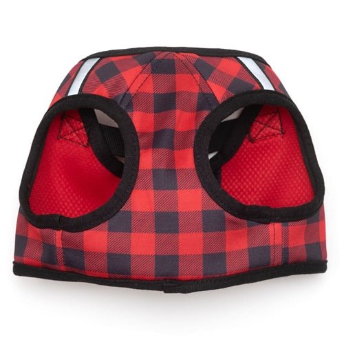 Sidekick Printed Buffalo Plaid Harness - Red - Posh Puppy Boutique