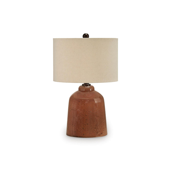 Signature Design by Ashley Aaleahya L430904 Glass Table Lamp IMAGE 1