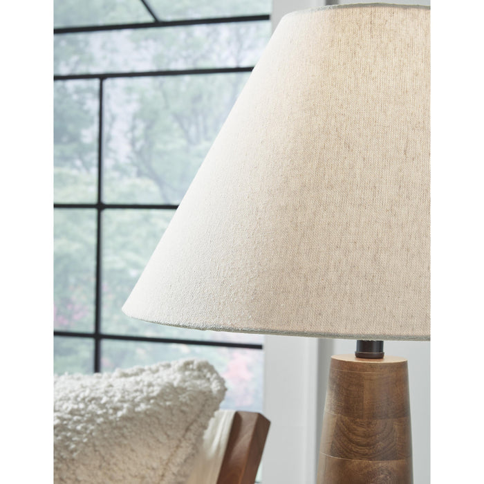 Signature Design by Ashley Danset L329104 Wood Table Lamp IMAGE 4