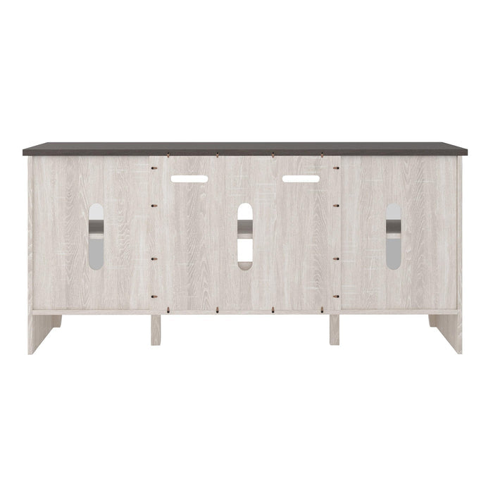 Signature Design by Ashley Dorrinson W287-68 Large TV Stand with Fireplace Option IMAGE 4