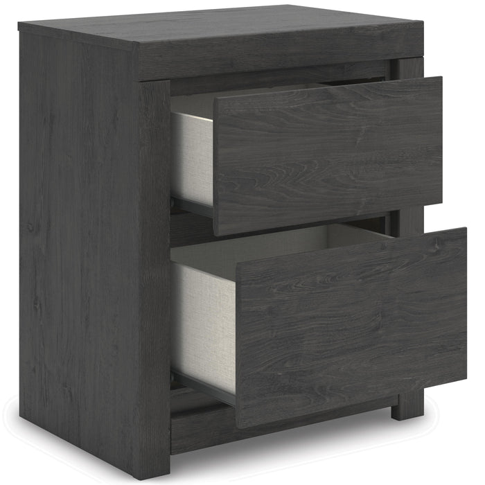 Signature Design by Ashley Fraluna PCB3370-92 Two Drawer Night Stand IMAGE 2
