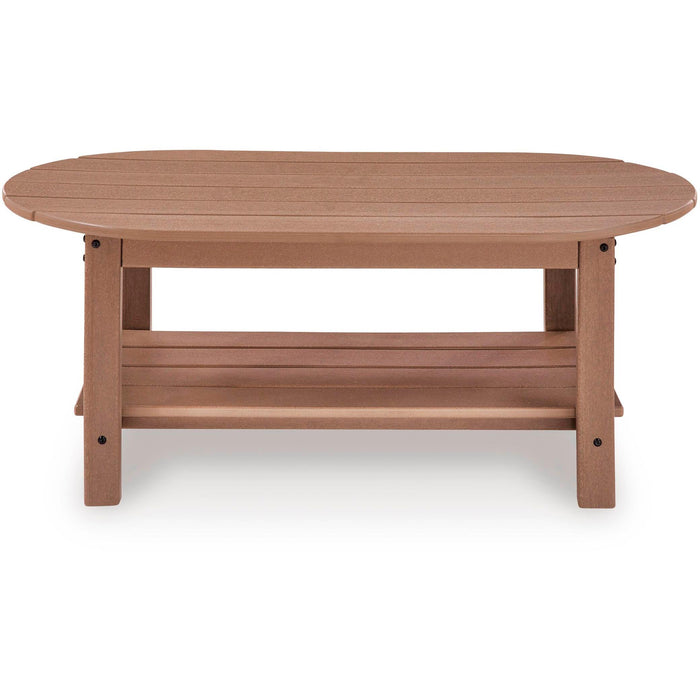 Signature Design by Ashley Grover Beach PCP422-700 Oval Cocktail Table IMAGE 2