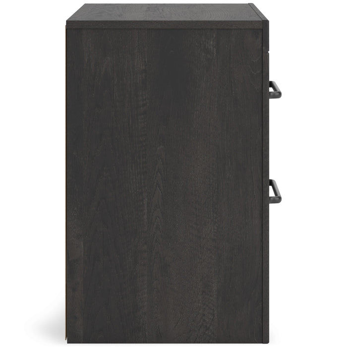 Signature Design by Ashley Hollivern PCB2108-92 Two Drawer Night Stand IMAGE 4