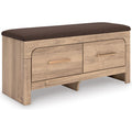 Signature Design by Ashley Kinlanni PCB1360-09 Bedroom Upholstered Storage Bench IMAGE 1
