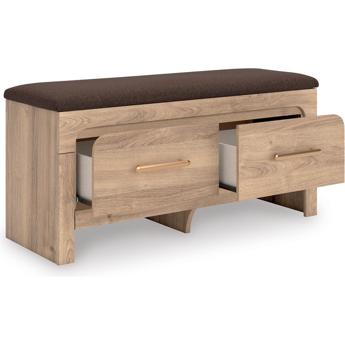 Signature Design by Ashley Kinlanni PCB1360-09 Bedroom Upholstered Storage Bench IMAGE 2