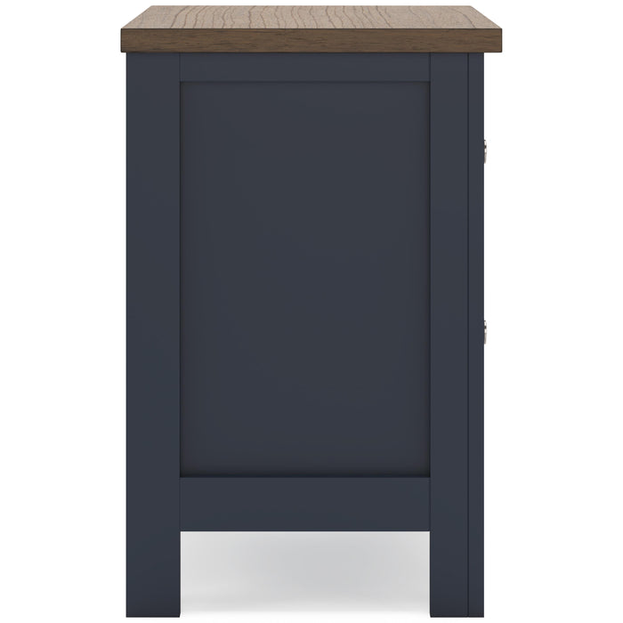 Signature Design by Ashley Landocken B414-92 Two Drawer Night Stand IMAGE 4