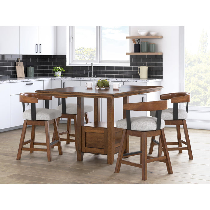 Signature Design by Ashley Ralene D594-224 Upholstered Swivel Barstool IMAGE 8