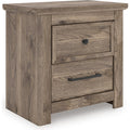 Signature Design by Ashley Rusticott PCB2260-92 Two Drawer Night Stand IMAGE 1