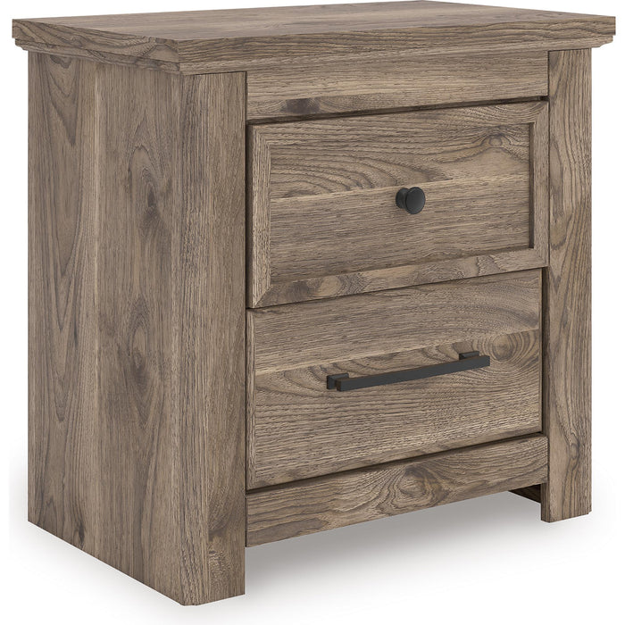 Signature Design by Ashley Rusticott PCB2260-92 Two Drawer Night Stand IMAGE 1