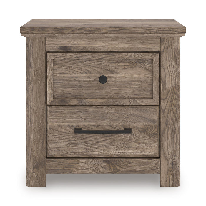 Signature Design by Ashley Rusticott PCB2260-92 Two Drawer Night Stand IMAGE 3