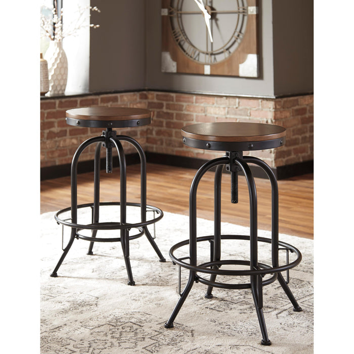 Signature Design by Ashley Valebeck Adjustable Height Stool D546-230 IMAGE 2