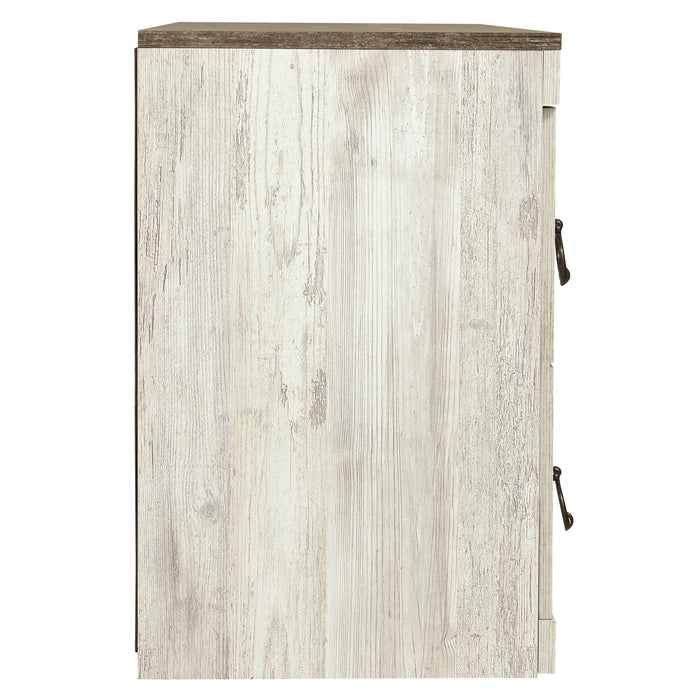Signature Design by Ashley Willowton EW0267-268 Large TV Stand with Fireplace Option IMAGE 4