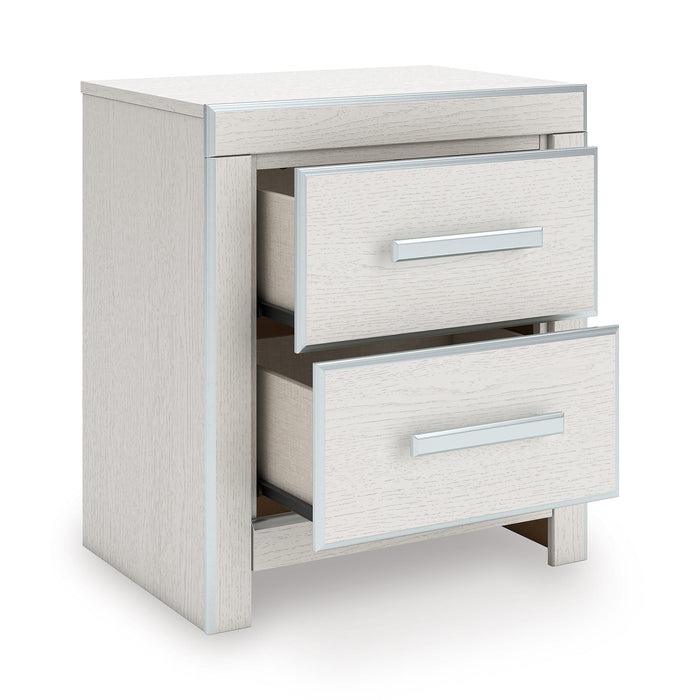 Signature Design by Ashley Zuraleus PCB3381-92 Two Drawer Night Stand IMAGE 2