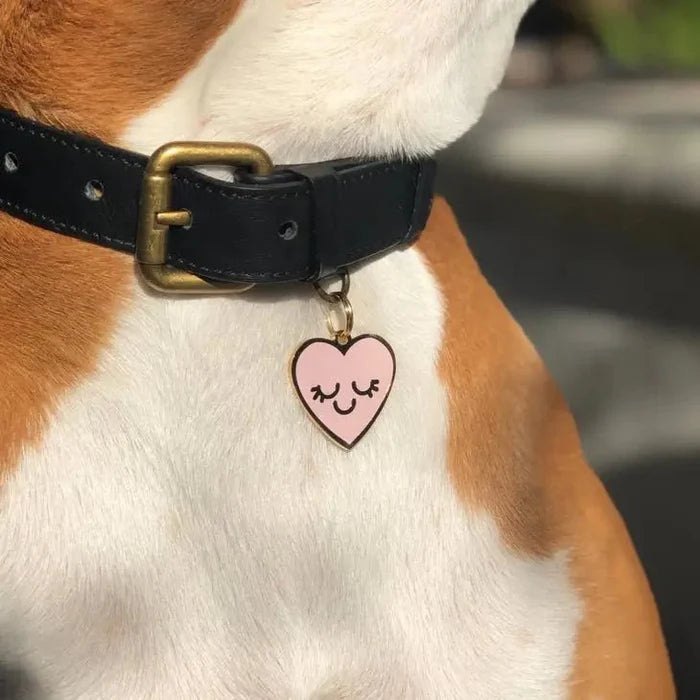 Smiling Heart Pet ID Tag - Posh Puppy Boutique