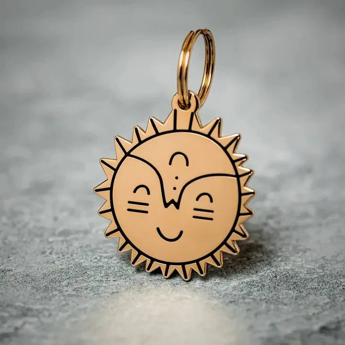 Smiling Sun Pet ID Tag - Posh Puppy Boutique