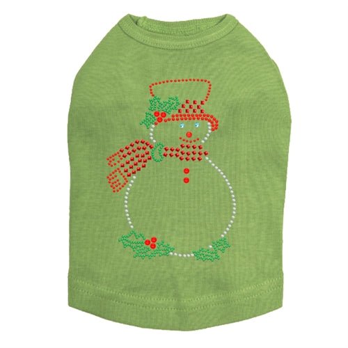 Snowman Outline Rhinestone Dog Tank - Many Colors - Posh Puppy Boutique